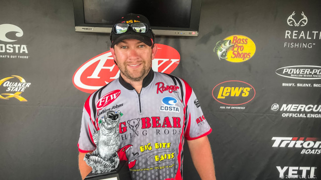 SOCIAL CIRCLE’S JOHNS WINS T-H MARINE FLW BASS FISHING LEAGUE TOURNAMENT ON LAKE EUFAULA