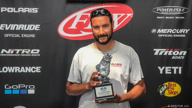 VIRGINIA’S VILLA WINS T-H MARINE FLW BASS FISHING LEAGUE TOURNAMENT ON HIGH ROCK LAKE